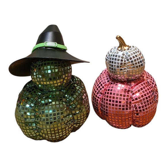 Wicked For Good Green Elphaba Pink Glinda Disco Pumpkin Witches OOAK - Picture 2 of 11